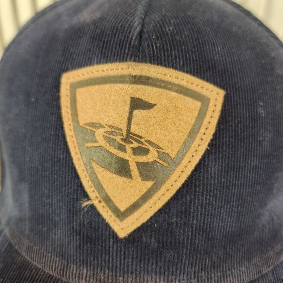 Callaway Top Golf Corduroy Snapback Hat Cap Blue Logo Casual Sports Preppy Style - Picture 3 of 10